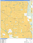 Mount Prospect  Wall Map Basic Style